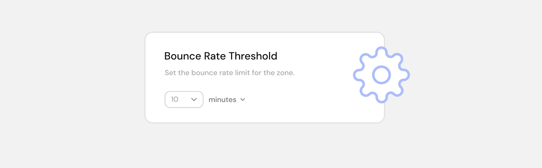 Bounce Rate threshold setting