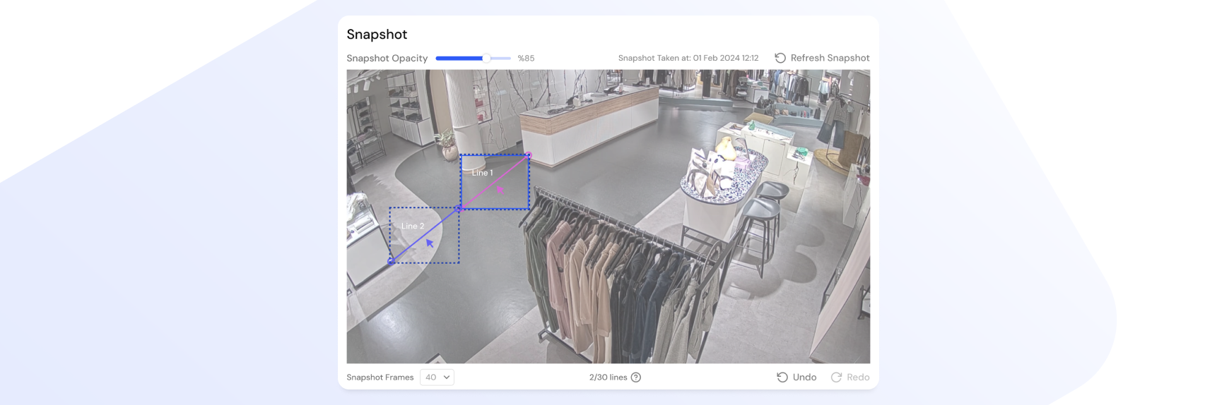 Lines in snapshot
